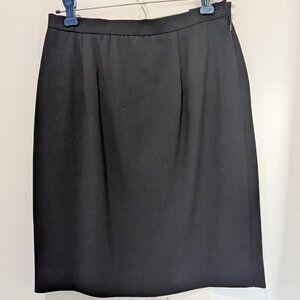 Jones New York Petite 8 Navy Blue Wool Skirt